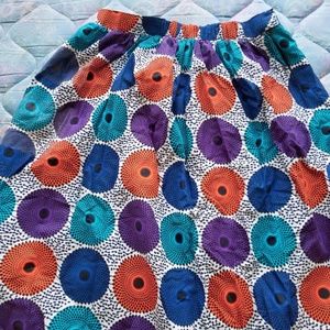 Multicoloured maxi skirt,high waist.